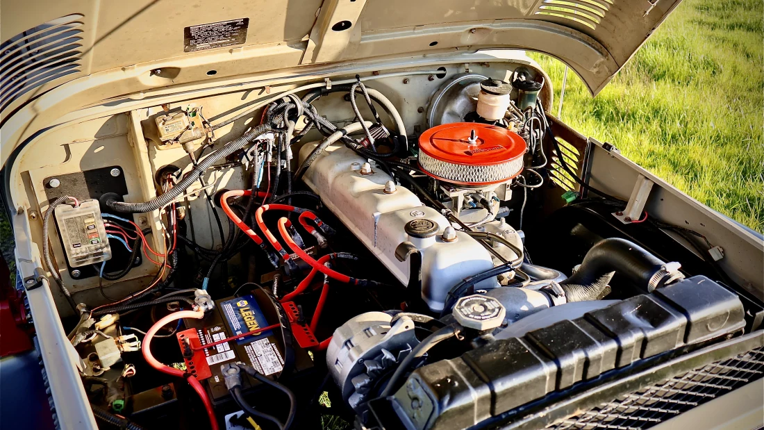 Engine View1975 FJ Landcruiser - Modesto Sunrise Rotary - Serving Modesto
